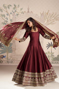 Traditional Maroon Lehenga Choli with Dupatta | UK Online RTI
