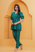 Blue Printed Kurti & Pant Co-Ord Set | Casual & Stylish Wear RTI