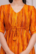 Trendy Printed Kurti & Pant Co-Ord Set | Casual Wear in  Mustard RTI