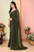 Premium Pista Green Silk Saree with Heritage Embroidery (Copy) LF