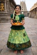 Emerald Traditional Skirt & Top for Girls | Festive Wear RTI