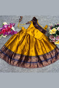 Yellow Traditional Skirt & Top | Lehenga Set for Kids RTI