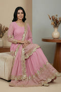Pink Lehenga Set with Heavy Embroidery | Party Wear UK RTI