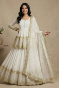 White Festive Embroidered Lehenga Set | UK Ethnic Wear RTI