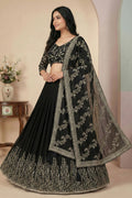 Classic Black Sequins Embroidered & Party Wear Lehenga Beats RTI