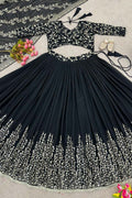 Classic Black Sequins Embroidered & Party Wear Lehenga Beats RTI