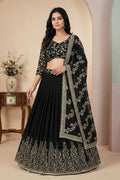 Classic Black Sequins Embroidered & Party Wear Lehenga Beats RTI