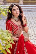 Red Royal Bridal Lehenga – Elegance Embroidered Inside RTI