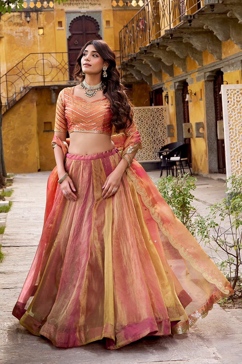 Blush Pink & Gold Lehenga – Soft Glam, Loud Elegance RTI