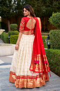 Royal Red & Cream Lehenga for Weddings & Festivities RTI