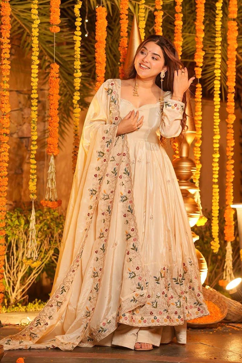 Majenta Organza Salwar Suit – Festive Wear Outfit | Top & Bottom (Copy) SOU