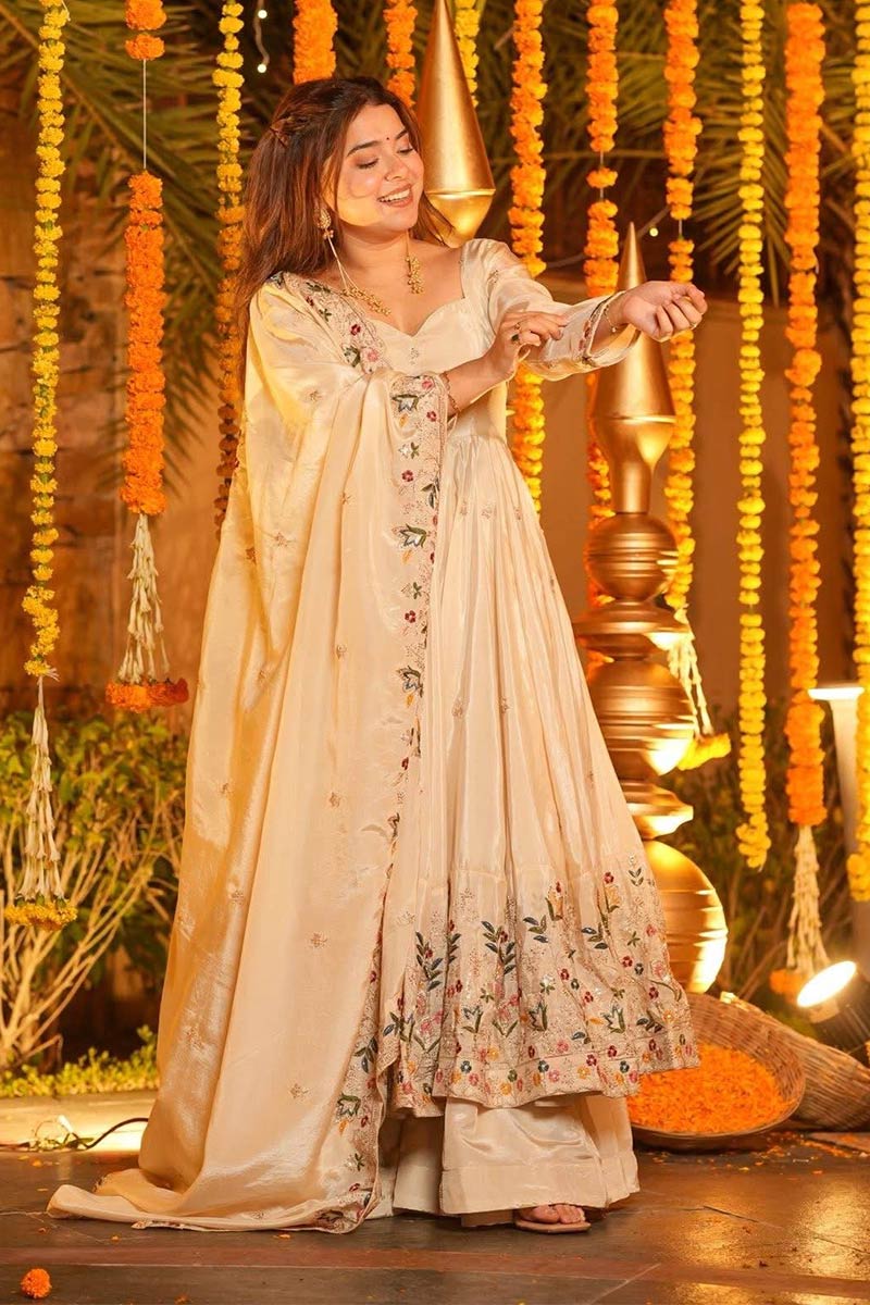 Majenta Organza Salwar Suit – Festive Wear Outfit | Top & Bottom (Copy) SOU
