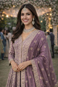 Elegant Lavender Anarkali Set – Women’s Evening Ethnic Outfit RTI