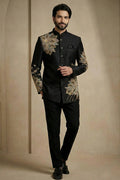 Royal Black Jodhpuri Suit for Men | Premium Readymade Ethnic Wear RTI