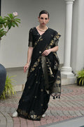 Classic Festive wear Saree UK | Traditional Floral Woven Saree RTI