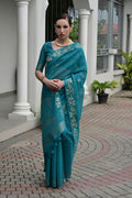 Classic Festive wear Saree UK | Traditional Floral Woven Saree RTI