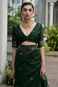 Classic Festive wear Saree UK | Traditional Floral Woven Saree RTI