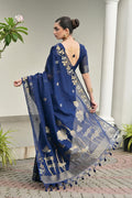 Classic Festive wear Saree UK | Traditional Floral Woven Saree RTI