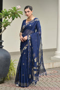 Classic Festive wear Saree UK | Traditional Floral Woven Saree RTI