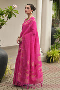 Classic Festive wear Saree UK | Traditional Floral Woven Saree RTI