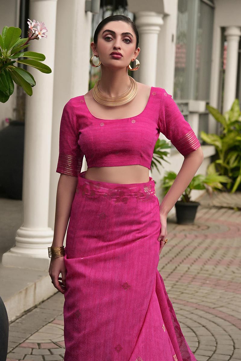 Classic Festive wear Saree UK | Traditional Floral Woven Saree RTI