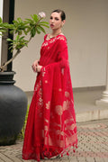 Classic Festive wear Saree UK | Traditional Floral Woven Saree RTI