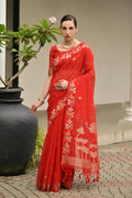 Classic Festive wear Saree UK | Traditional Floral Woven Saree RTI