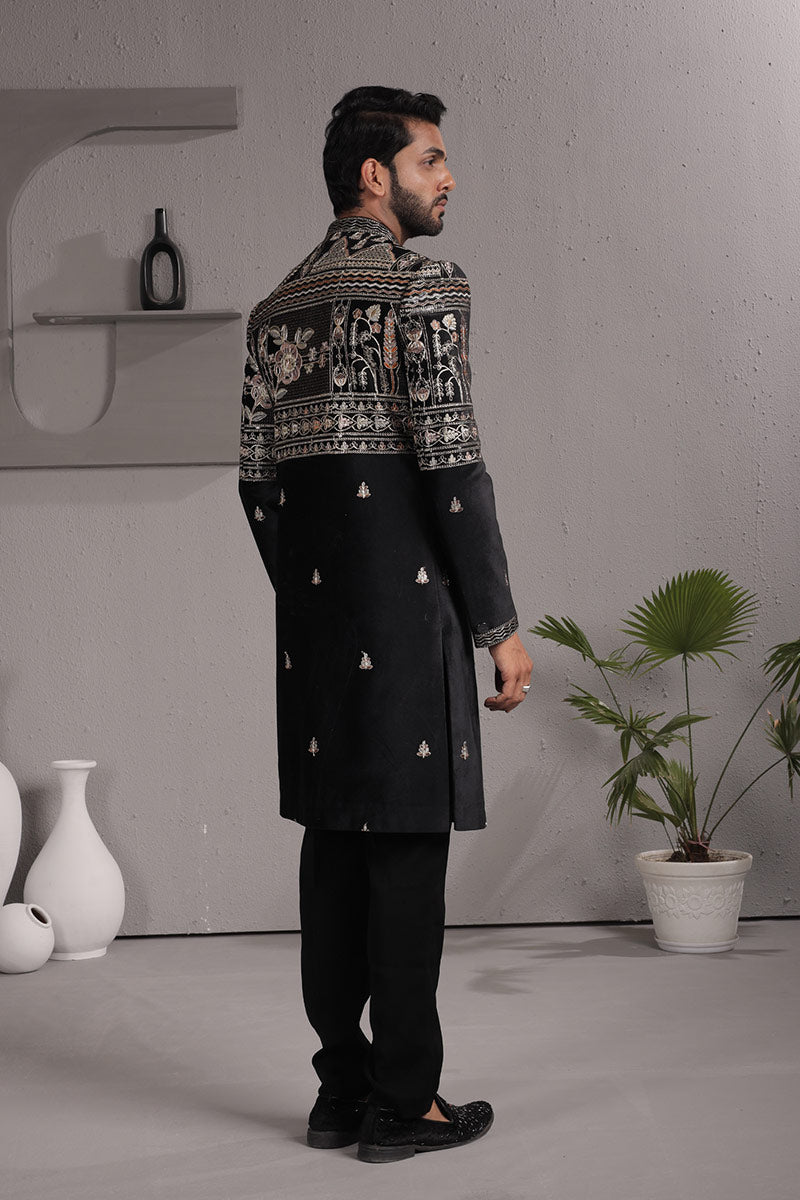 Designer Black Indo-Western Set Set | Ethnic Wear RTI