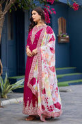 Pink Ethnic Georgette Gown with Dupatta – Women’s Indian Outfit RTI