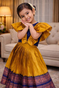 Princess Heritage – Mustard Lehenga Set | Kids Festive Wear RTI