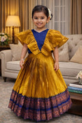 Princess Heritage – Mustard Lehenga Set | Kids Festive Wear RTI