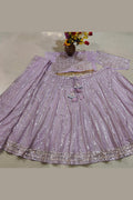 Ash Pink Ethnic Lehenga Set UK | Hand Embroidered Festive Outfit RTI
