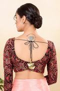 Festive Saree Blouse UK | Multi color Printed Ready-Made Blouse RTI
