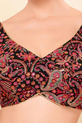 Festive Saree Blouse UK | Multi color Printed Ready-Made Blouse RTI