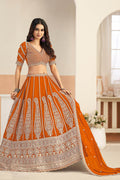 Premium Designer Lehenga UK | Heavy Embroidered Border RTI