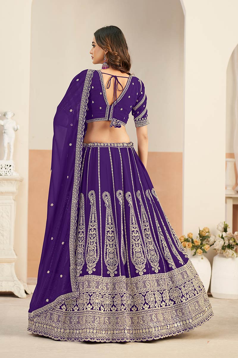 Premium Designer Lehenga UK | Heavy Embroidered Border RTI