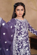 Purple Embroidered Girls Sharara Suit UK | Festive Ethnic Set RTI