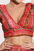 Multi color Ethnic Blouse UK | Stylish Party Wear with Modern Fit RTI