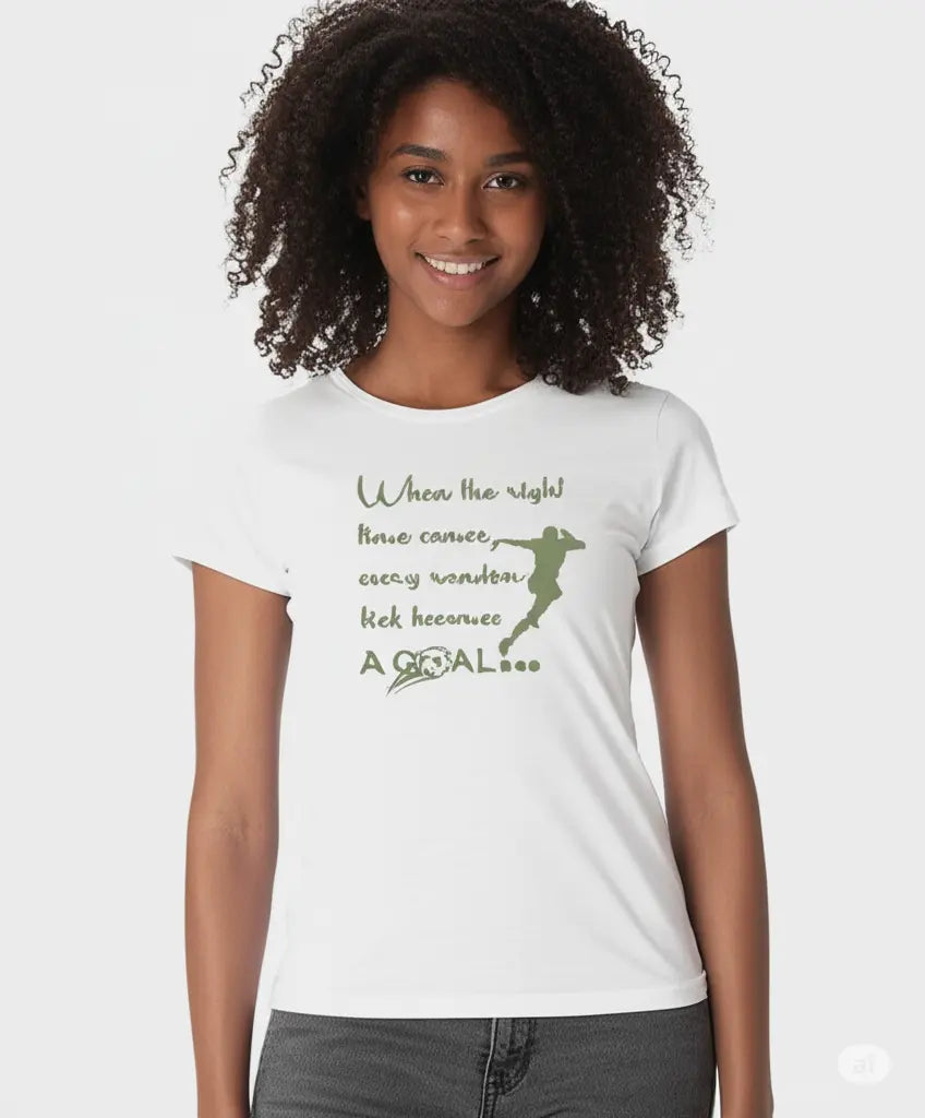 A Goal - Graphic T-Shirt – 100% Cotton - Black & White Variants Offbeat