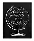 Be The Change - Graphic T-Shirt – 100% Cotton - Black & Maroon Variants Offbeat