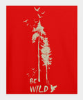 Be Wild Graphic T-Shirt – 100% Cotton - Red & White Variants Offbeat