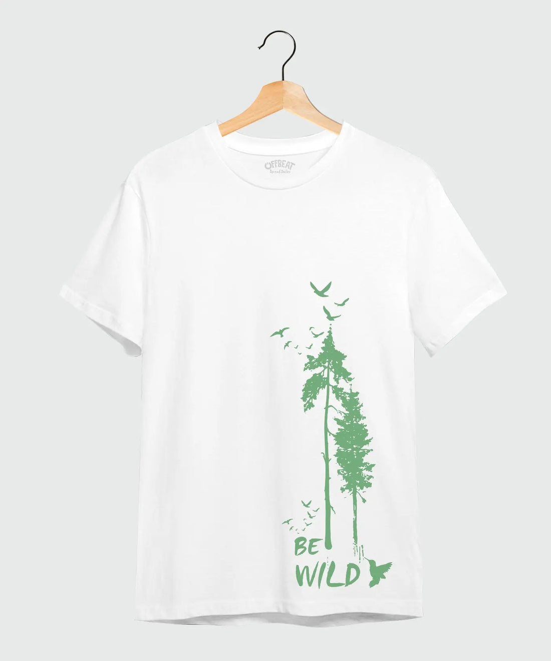 Be Wild Graphic T-Shirt – 100% Cotton - Red & White Variants Offbeat