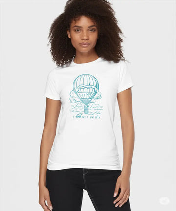 Believe & Fly - Women Graphic T-Shirt – 100% Cotton - Electric Blue & White Variants Offbeat