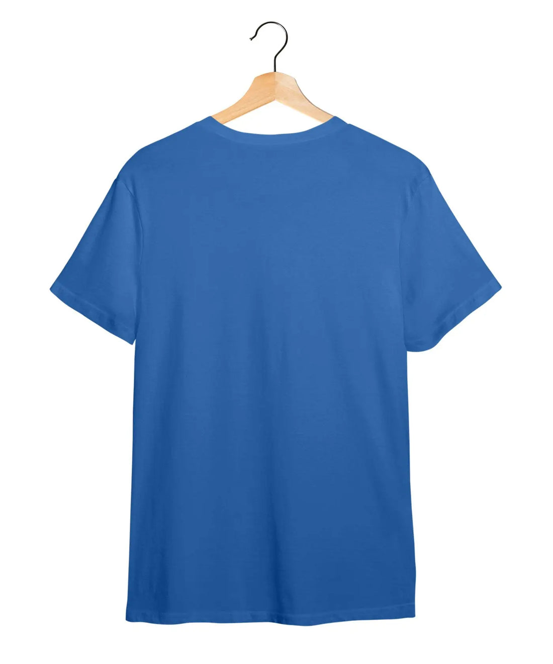 "Embossed Om Art" Printed T-Shirt – Premium Round Neck - Electric Blue - 100% Cotton Offbeat