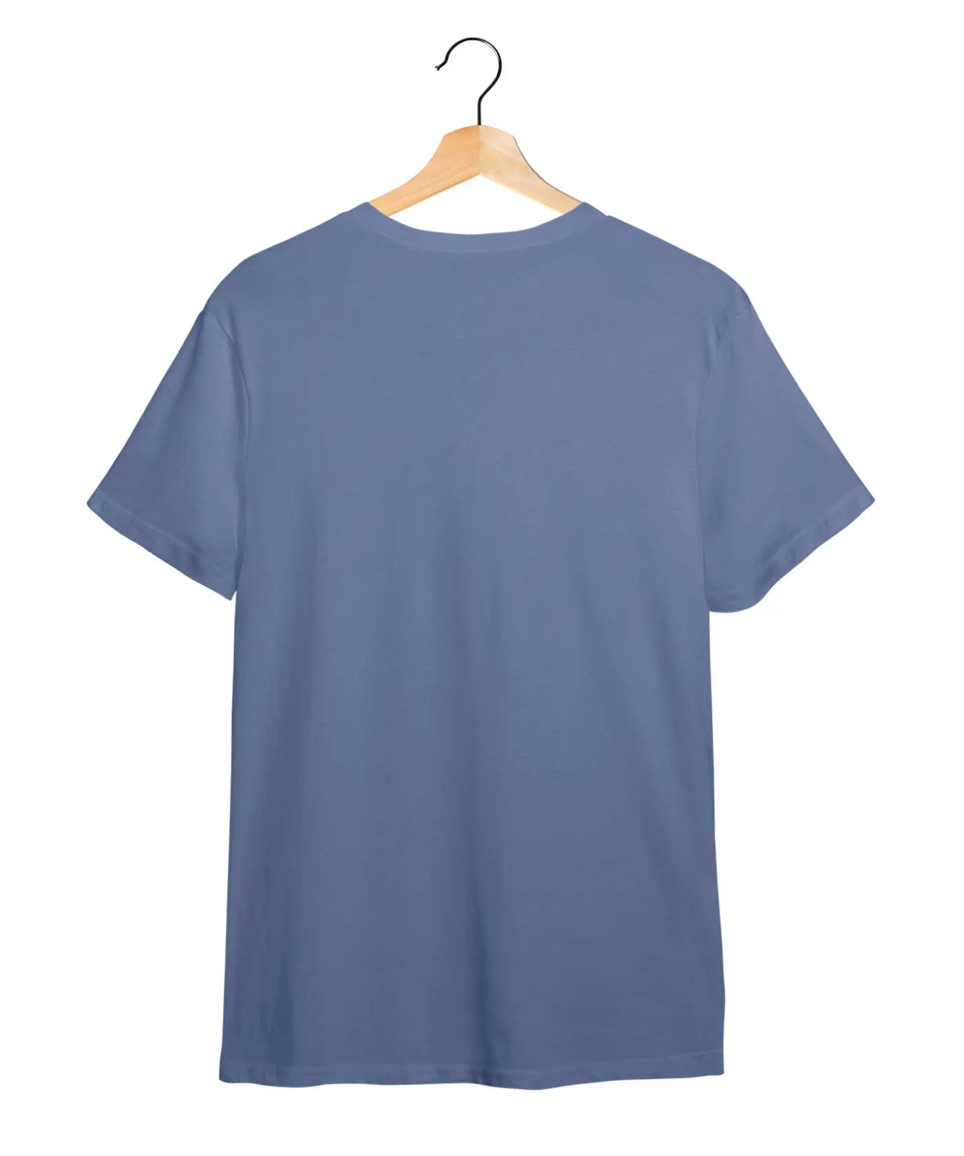 "Expectations" Printed T-Shirt – Premium Round Neck - Pigeon Blue - 100% Cotton Offbeat