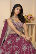 Floral Fantasy in Vibrant Maroon – A Stunning Choice for Every Bridesmaid KSR