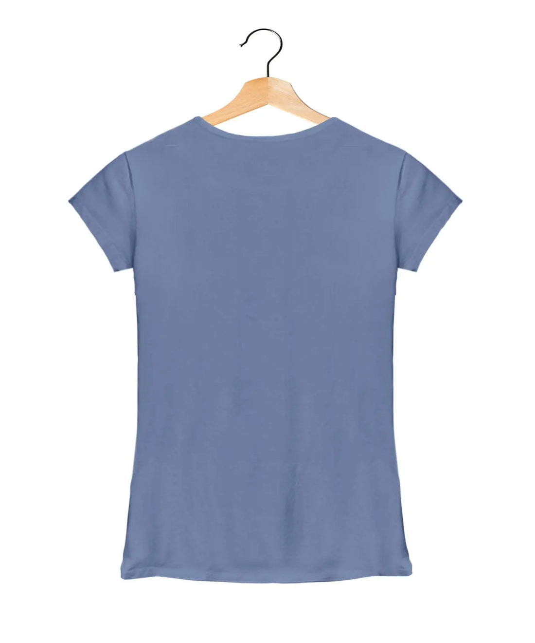 "Freedom" - Women’s T-Shirt –  Premium Round Neck - Pigeon Blue - 100% Cotton Offbeat