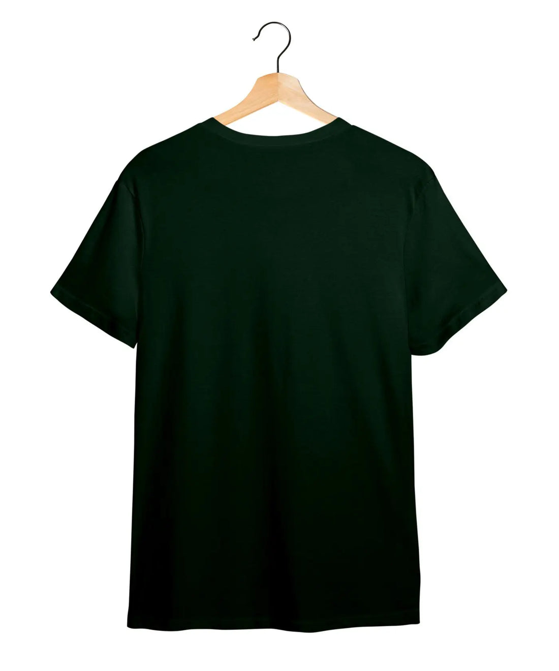 "Gaja Ganesha" Printed T-Shirt – Premium Round Neck - Bottle Green - 100% Cotton Offbeat