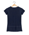 I am a Leaf - Women’s T-Shirt –  Premium Round Neck - Navy Blue - 100% Cotton Offbeat