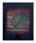 I am a Leaf - Women’s T-Shirt –  Premium Round Neck - Navy Blue - 100% Cotton Offbeat